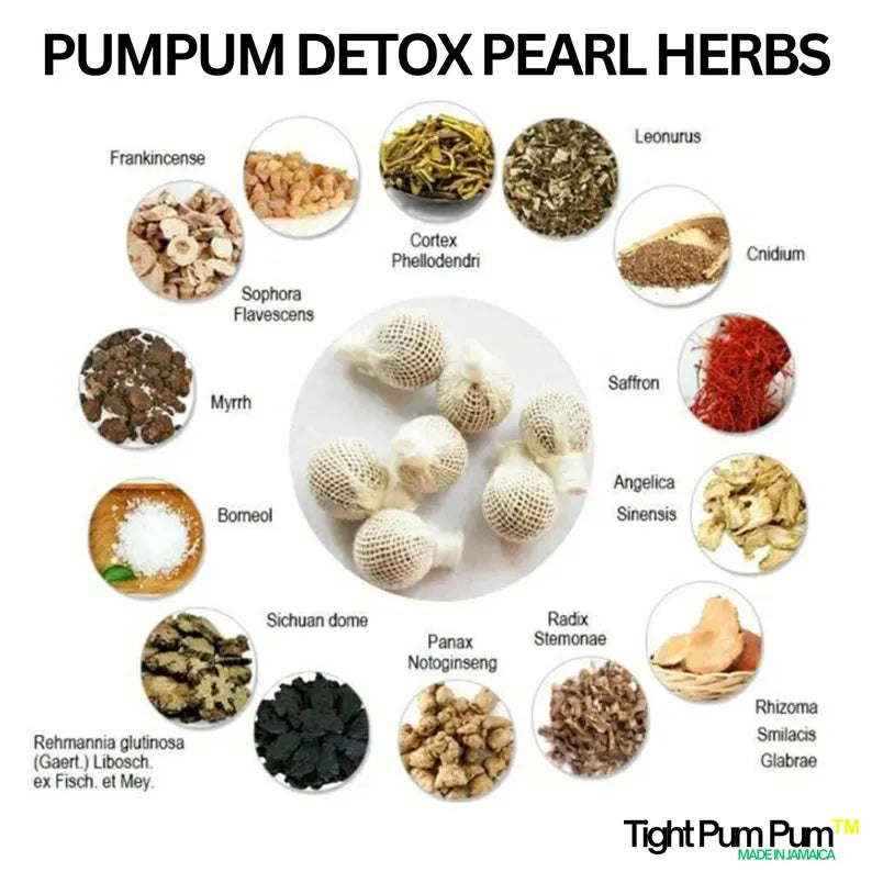 Pum Pum Natural Herbal Womb Vaginal Detox Pearl, Yoni pearls