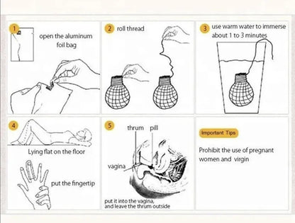 Pum Pum Natural Herbal Womb Vaginal Detox Pearl, Yoni pearls