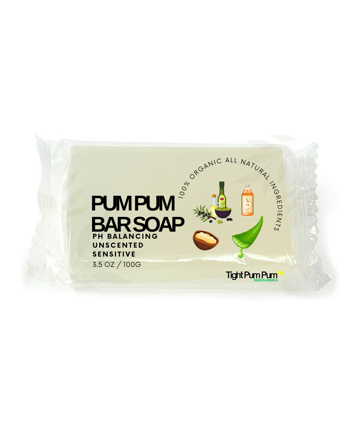 Pum Pum Fresh Sensitive Soap Bar Ph Balancing Intimate Unscented Organic Best Selling 100g