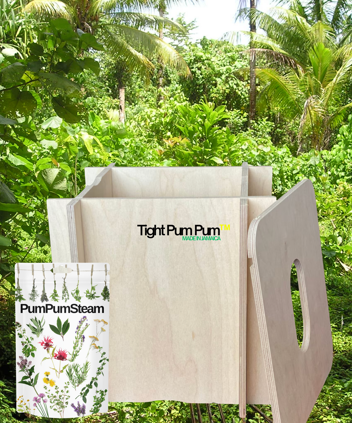 Pum Pum Yoni Steam Chair | Natural Cedar Vaginal Steam Sauna | Plastic Free Yoni Steam Seat | Pelvic Steam Box | Feminine Wellness