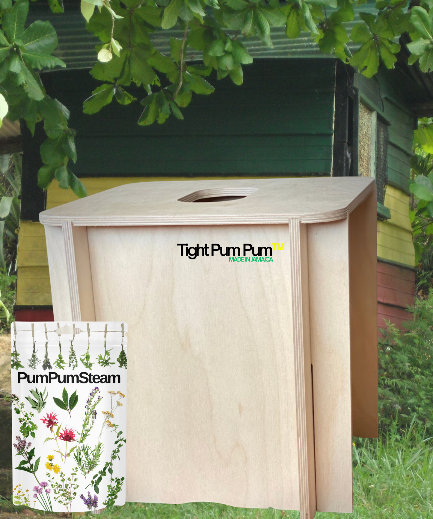 Pum Pum Yoni Steam Chair | Natural Cedar Vaginal Steam Sauna | Plastic Free Yoni Steam Seat | Pelvic Steam Box | Feminine Wellness